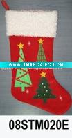 Wholesale embroidered christmas stocking 08STM020E