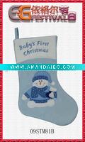 Wholesale embroidered christmas sock 09STM81B