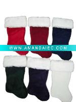 Wholesale 20'' 0975 2087. Christmas plush stocking