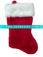 Wholesale 19'' 1575 3375 Christmas plush stocking