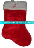 Wholesale 19.5 in pluah stocking Christmas plush stocking