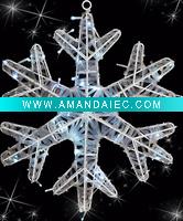 Wholesale New Design 3D LED Christmas Snowflak Motif Light