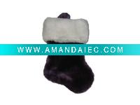 Wholesale 7 in plush stocking Christmas mini stocking