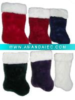 Wholesale 810573 19'' 2087 2087 Christmas plush stocking