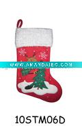 Wholesale embroidered christmas stocking 10STM06D