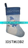 Wholesale embroidered christmas stocking 10STM13B2
