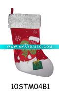 Wholesale embroidered christmas stocking 10STM04B1