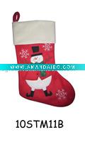 Wholesale embroidered christmas stocking 10STM11B