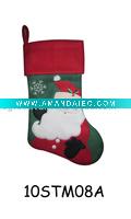 Wholesale embroidered christmas stocking 10STM08A