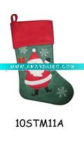 Wholesale embroidered christmas stocking 10STM11A