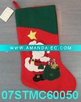 Wholesale embroidered christmas stocking 07STMC60050