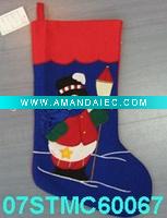Wholesale embroidered christmas stocking 07STMC60067