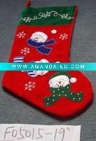 Wholesale beautiful popular fluffy X'mas stocking