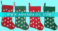 Wholesale 19" Felt print paw pet stocking