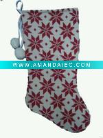 Wholesale 20inches knitting stocking with ball top