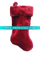 Wholesale 20in plush stocking Christmas plush stocking