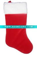 Wholesale 19in stocking 0852 CUFF Christmas plush stocking