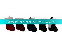 Wholesale 7in plush stocking Christmas mini stocking