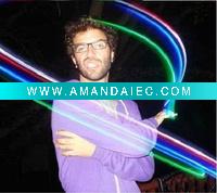 Wholesale LED laser finger colour light beams flash rings
