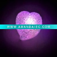 Wholesale OpenPty Color Changing Tealights LED Candles, Beautiful Heart Shaped With 99 Roses