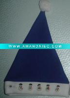 Wholesale Christmas Accessories/Blue Xmas Cap