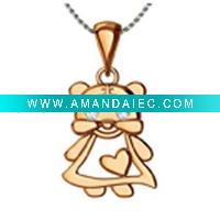 Wholesale Cute litter tiger crystal pendant