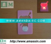 The latest gift of love can be placed inside the wallet "Cupid" LED card light
