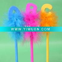 Wholesale "ABC" Topper Craft Marabou Pencils, 3 pcs / Pack, Great stationery - Basic School Supplies