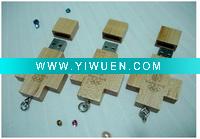 Wholesale Cross Solem Wooden Usb Flash Drive 8GB