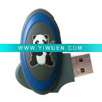 Wholesale swivel panda bear USB flash drive memory stick (GJ009)