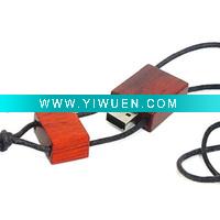 Wholesale 4GB USB WOODEN FLASH MEMORY DRIVE STICK LEATHER STRAP