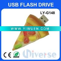 Wholesale Hot!! Silicon pizza USB Drive (LY-G148)/usb flash drive/usb disk/usb stick