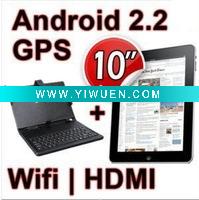Wholesale NEW GOOGLE ANDROID 2.2 Tablet PC 10 ePAD WIFI GPS HDMI(10M01)