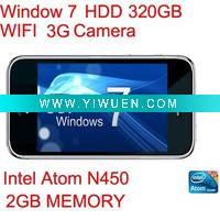 Wholesale HKPeggy 10 inches Touch Screen Tablet PC Window 7 with Intel Atom N450 1.66GHz+Memory 2GB+HDD 320GB