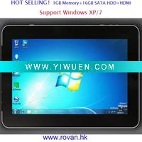 Wholesale Latest X10A touch screen tablet pc 1GB Memory+16GB SATA HDD+HDMI +Support Windows XP/7
