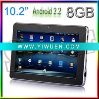 Wholesale 10" Android 2.2 10 inch Tablet PC 8GB with GPS WIFI RJ45 Camera Flytouch 3