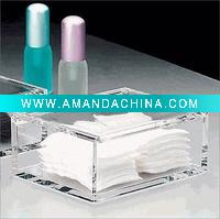 Wholesale clear acrylic box,acrylic cotton pads holder