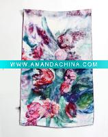 2011 digital ptinted head silk scarf wholesaler