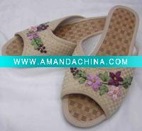 NEW COOL Pattern plant fibre Women Sandals and Slippers