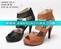 Wholesale NET ladies sandals &sexy high heel women's sandals