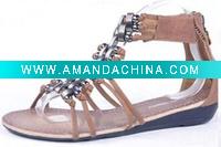 Wholesale popular ladies sandals shoes in summer 2012