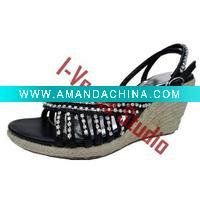 Wholesale 2010 hot sale lady fashion sandal.