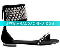 Wholesale fashion Sandal with beading decoration for women