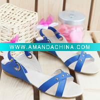 Wholesale Stylish summer sandals Blue Girl style