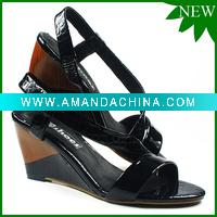 Wholesale leather sandal,wedge sandal, direct supply from factory