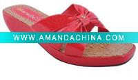 Wholesale lady fashion PU high heel sandal