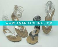 Wholesale 2012 womens fashion gladiator sandals with colorful pearl