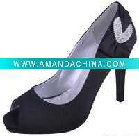 Wholesale lady fashion PU high heel sandal