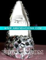 Wholesale NEW Beautiful hand made Boginni&Co. ICY Crystal collection bridal silk wedding shoes 2011
