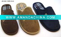 Wholesale Men's fashion winter bedroom slipper